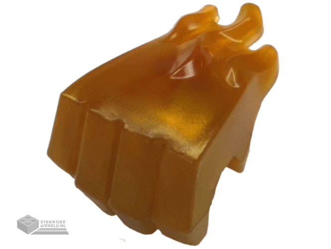 69728pb01 – Hand Gorilla Fist with Marbled Trans-Orange Flames Pattern (fits Minifigure Hand)