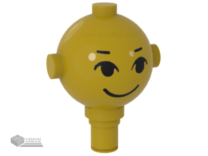 685px4 – Homemaker Figure / Maxifigure Head with Black Eyes, Eyebrows, and Smile Pattern