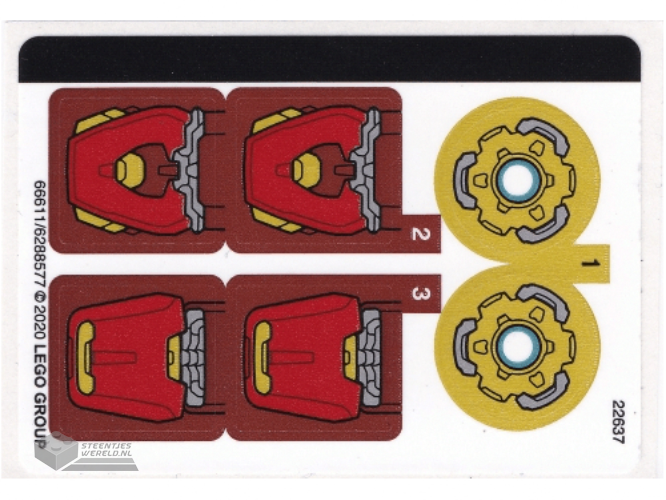 76140stk01 - Sticker Sheet for Set 76140 - (66611/6288577)