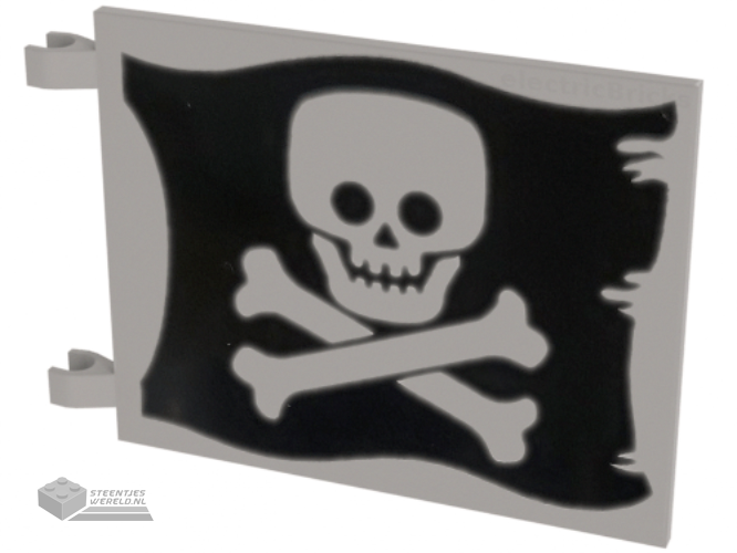2525pb012 – Flag 6 x 4 with Flat Skull and Crossbones (Jolly Roger) Pattern on Both Sides