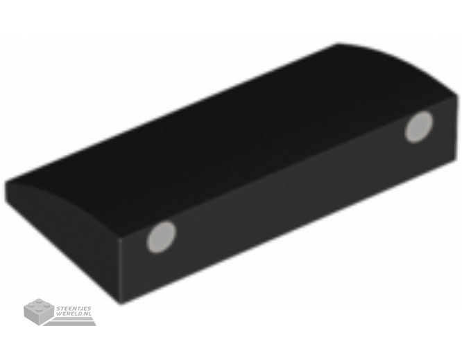 88930pb152 - Slope, Curved 2 x 4 x 2/3 with Bottom Tubes with 2 Silver Dots with Light Bluish Gray Outline Pattern