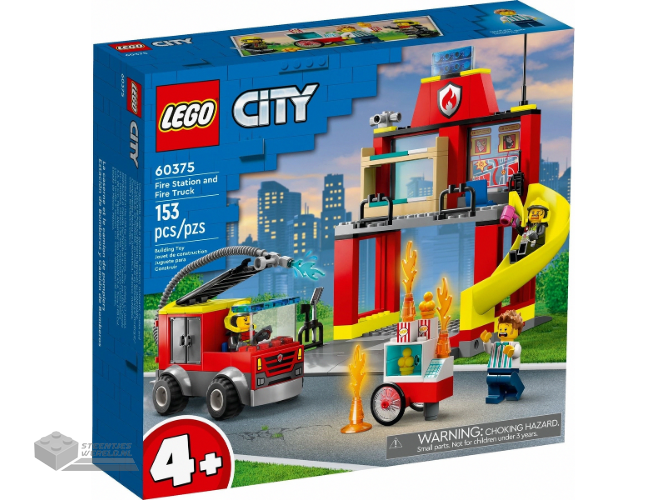 60375-1 - LEGO City 60375 De Brandweerkazerne en de Brandweerwagen