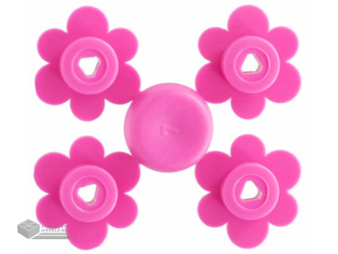 3742sprue – Plant Flower Small, 4 on Sprue