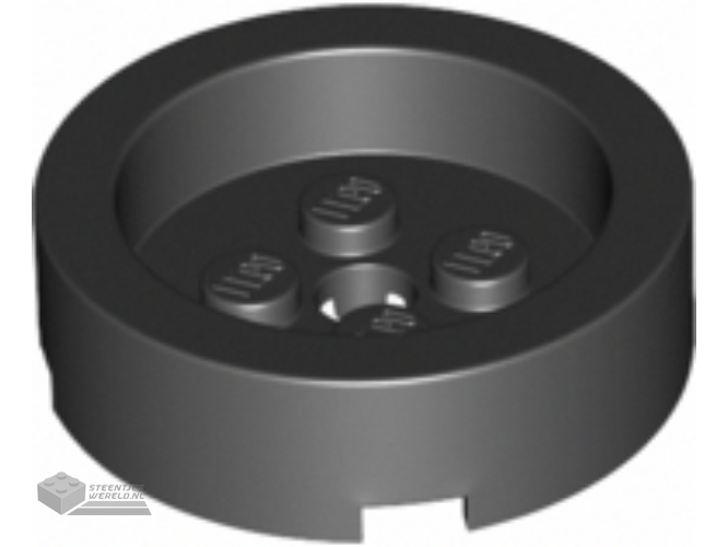68325 – Brick, Round 4 x 4 met Recessed Center en gat