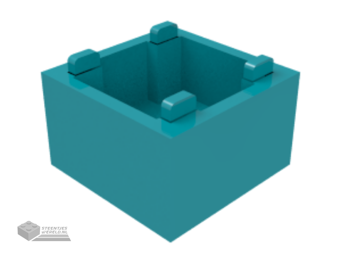 35700 – Container, Box 2 x 2 x 1 – bovenkant open