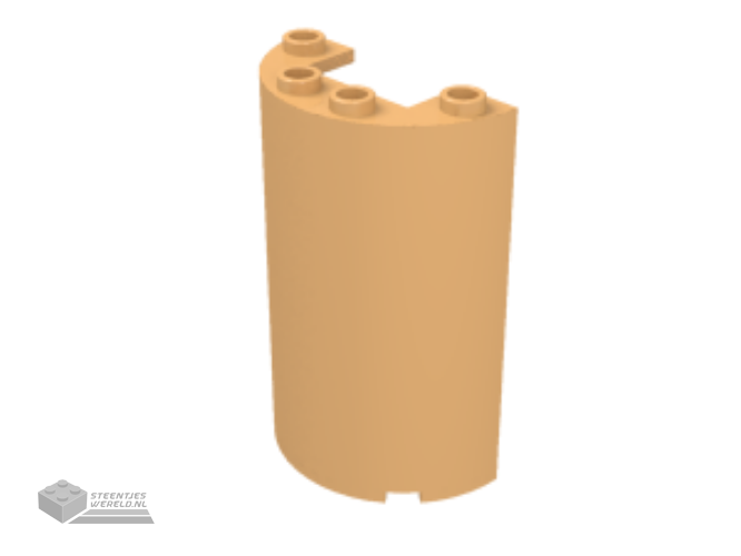 85941 – Cylinder Half 2 x 4 x 5 met 1 x 2 uitsnede