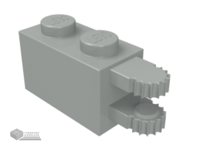 30540 – Scharnier Steen 1 x 2 Locking met 2 Fingers Horizontal uiteindes, 9 Teeth