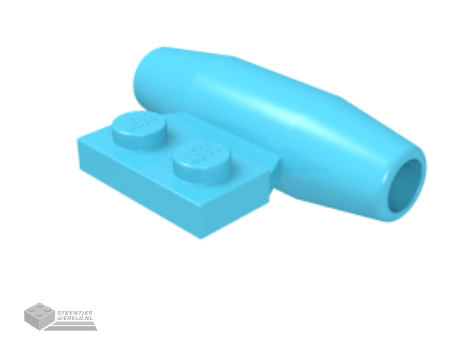 98302 – Engine, Smooth klein, 1 x 2 zijkant Plaat met Technic as houders en gleuf