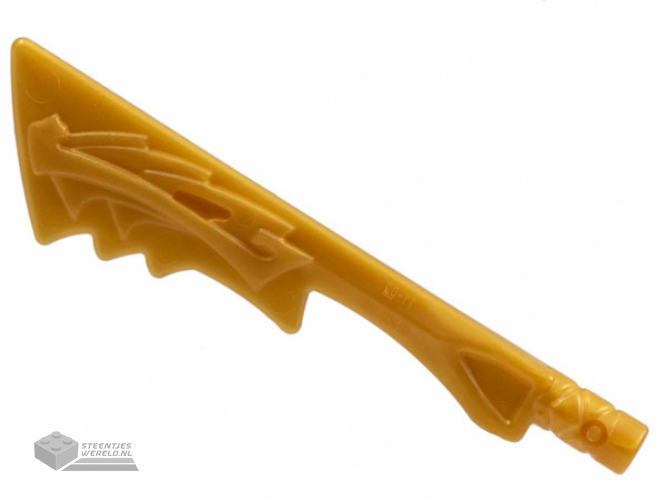 86125c - Minifigure, Weapon Sword, Serrated Blade with Dragon Head