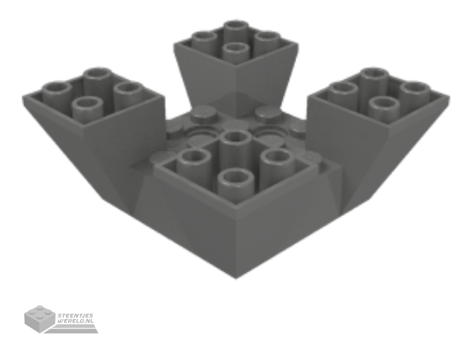 30373 - Dakpan, omgekeerd 65 6 x 6 x 2 vierkant met uitsnedes