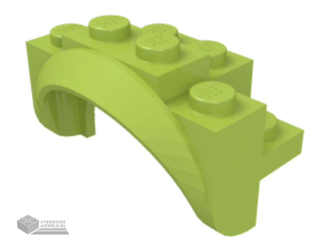 35789 -Spatbord 4 x 2 1/2 x 2 met boog rond, dichte noppen, en afgeronde Legs