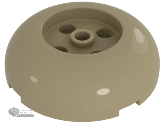 79850 – Brick, Round 4 x 4 Dome Top with 2 x 2 Recessed Center