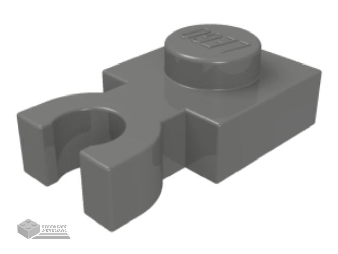 4085c – Plaat, aangepast 1 x 1 met U Clip dik (Vertical Grip)