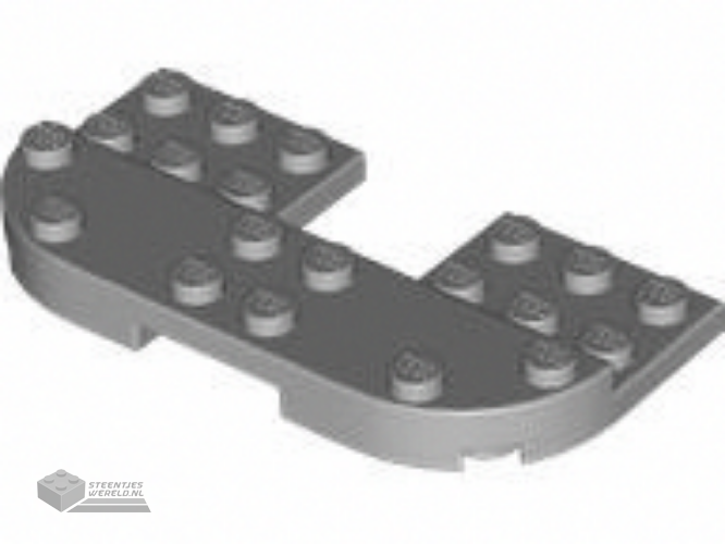 73832 – Plate, Round 4 x 8 x 2/3, Raised 2 x 8 en 2 x 2 Cutout