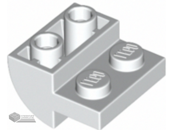 1750 – Slope, Curved 2 x 2 x 1 Inverted with 2 Recessed Studs