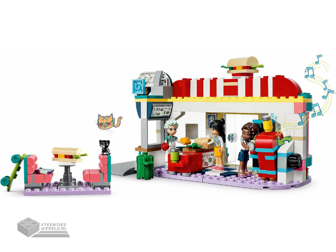 Lego friends burger shop shop