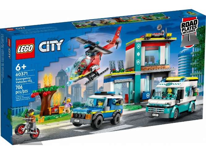 60371-1 – LEGO City 60371 Hoofdkwartier van hulpdienstvoertuigen