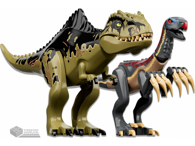 76949-1 - Giganotosaurus & Therizinosaurus Attack
