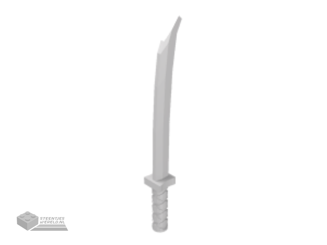 30173b – Minifigure, wapen Sword, Shamshir/Katana (Square Guard) met Uncapped Pommel en gat in Hilt