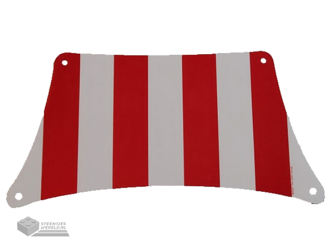 69263 – Cloth Sail 33 x 17 Top with Red Thick Stripes Pattern