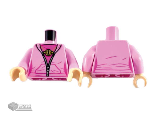 973pb3592c01 – Torso Female Jacket, Dark Pink Shirt, Gold Time Turner and Silver Zipper Pattern / Bright Pink Arms / Light Nougat Hands