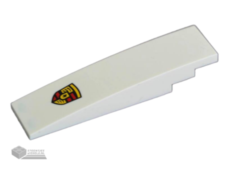 42918pb07 - Slope, Curved 8 x 2 with Porsche Logo Pattern