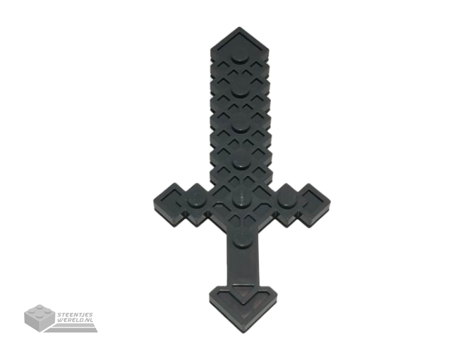 41651 – Large Figure Minecraft Sword with Solid Studs on One Side and Hollow Studs on One Side