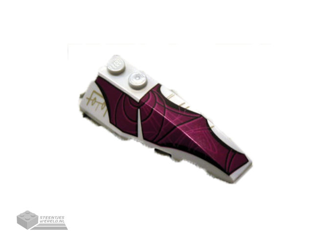 41747px1 – Wedge 6 x 2 Right with Purple Wing Pattern