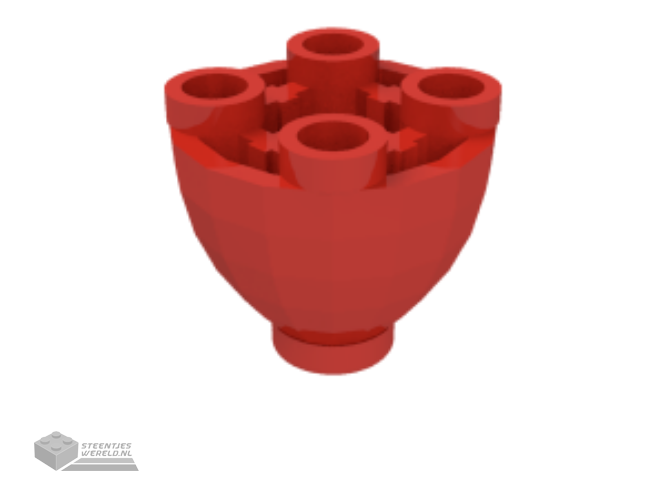 24947 – Steen, rond 2 x 2 Dome onderkant met noppen