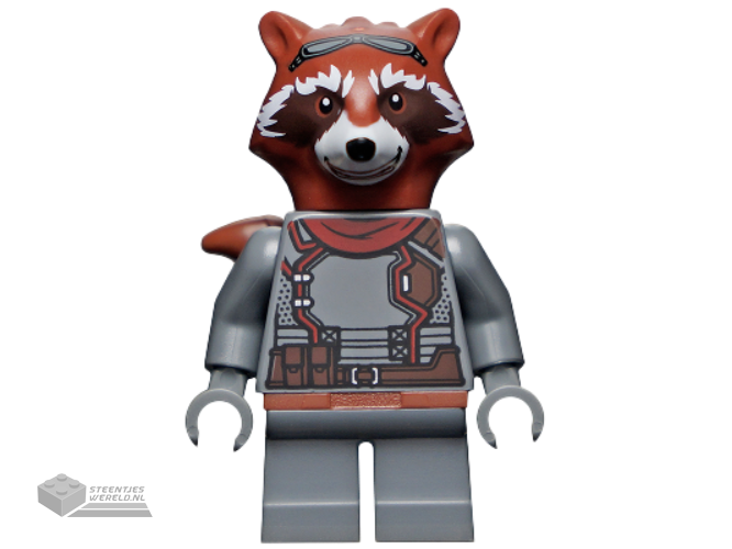 sh742 – Rocket Raccoon – Dark Bluish Gray Outfit