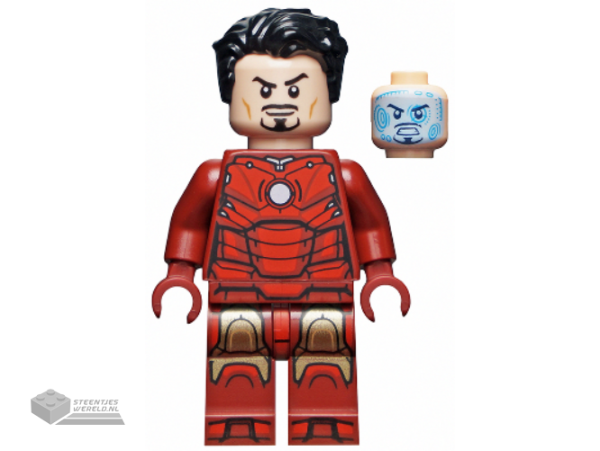 sh739 – Iron Man Mark 3 Armor, Black Hair, Dark Red Arms