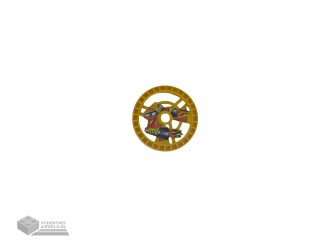 32358pb01 – Technic, Disk 5 x 5 with Flame RoboRider Talisman Wheel Pattern