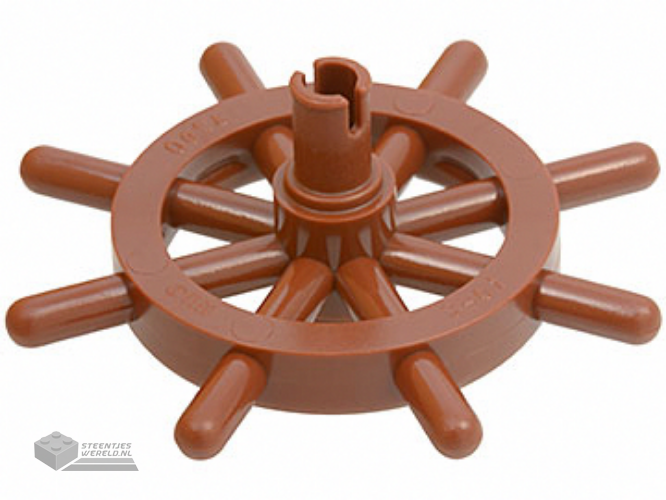 4790b – Boat, Ship's Wheel met gleufted pin