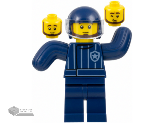 cty1526 – Police Dog Trainer, Dark Blue Helmet, Bite Suit