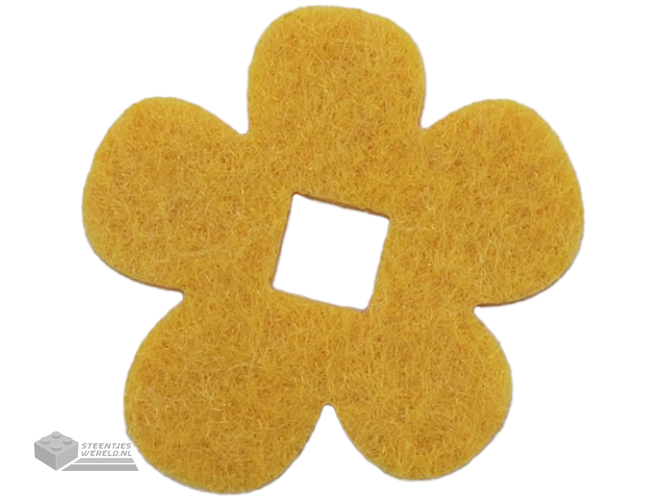 66830 – Felt Fabric 5 1/2 x 5 1/2 Flower Thick with Square Hole