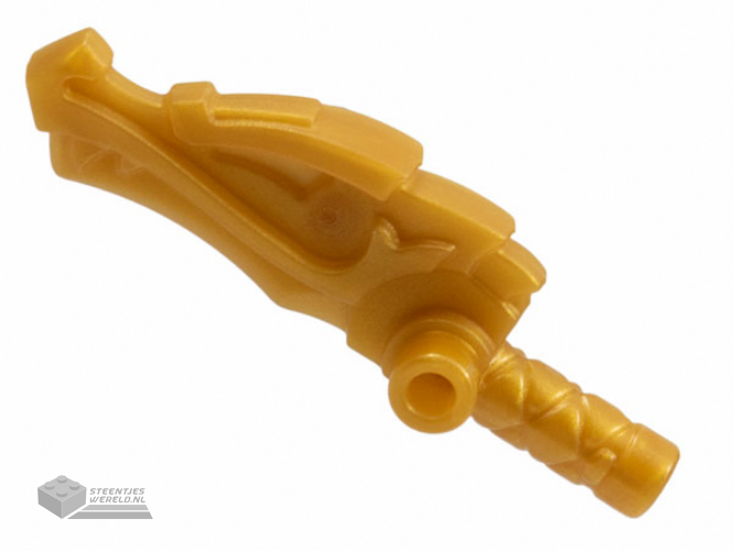 86125d – Minifigure, Weapon Stick / Club (Nunchucks) with Dragon Head and 2 Bars on Sides