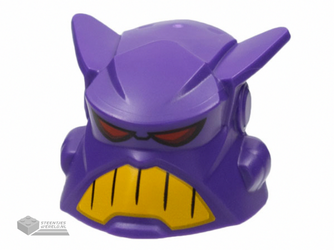 98877pb01 – Large Figure Head with Red Eyes and Yellow Teeth Pattern (Emperor Zurg)