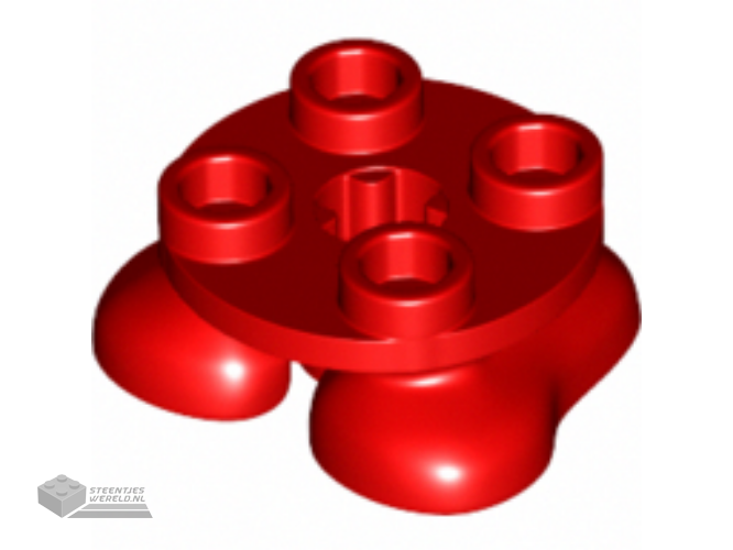 66858 – Legs met Plate Round 2 x 2 en Axle Hole – 2 Feet