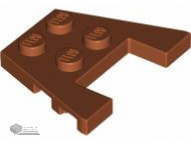 48183 – Wedge, Plaat 3 x 4 met nop inkepingen