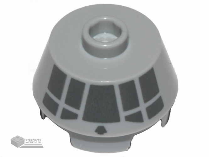 98100pb15 – Cone 2 x 2 Truncated with Dark Bluish Gray Millennium Falcon Cockpit on Side Pattern