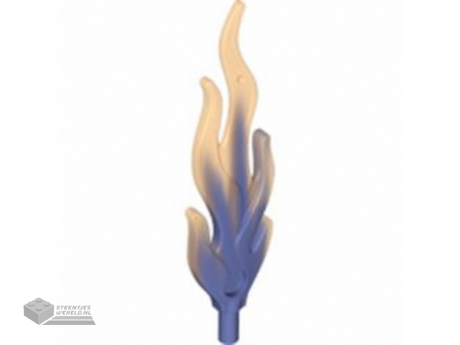 85959pb01a - Wave Rounded Straight Large with Bar End (Flame) with Marbled Trans-Orange Pattern