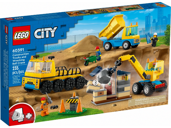 60391-1 – LEGO City 60391 Kiepwagen, bouwtruck en sloopkraan
