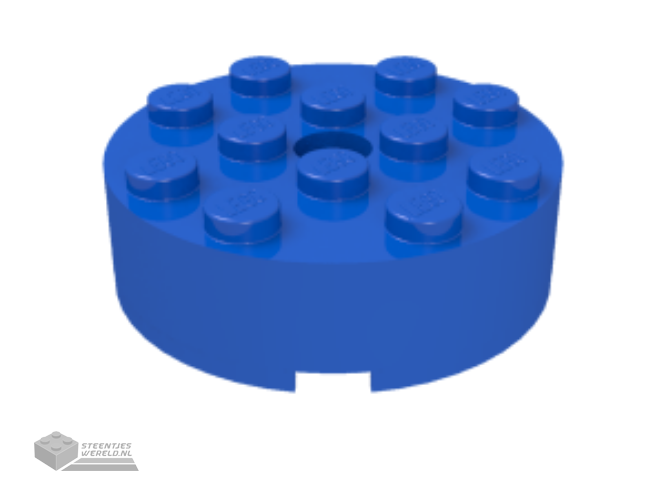 87081 – Steen, rond 4 x 4 met gat