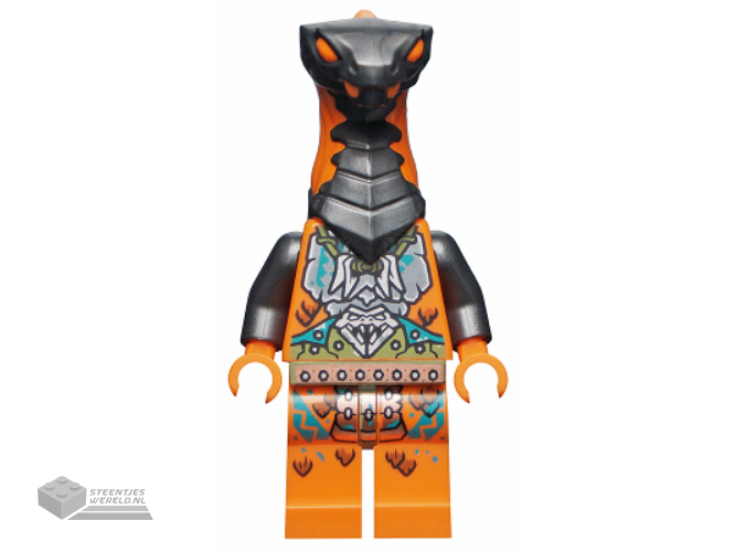 njo735 – Boa Destructor – Breastplate Torso, Pearl Dark Gray Head