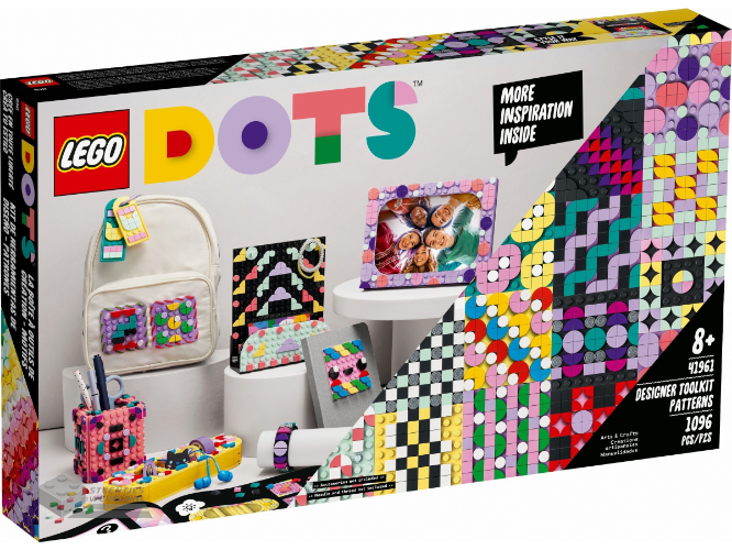 LEGO® DOTS Designer Toolkit – Patterns 41961 DIY Craft Decoration Kit (1,096 Pieces)
