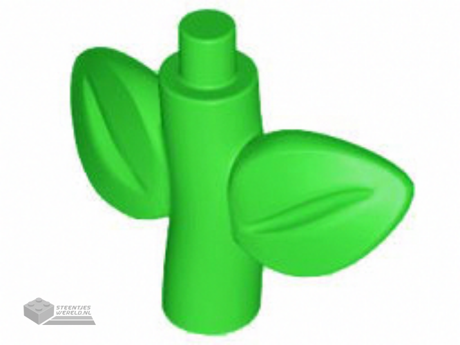 1747 - Plant Stem / Stalk with Bar, Bar Holder, and 2 Leaves