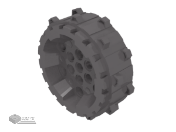 64711 – Wheel Hard Plastic met Small Cleats