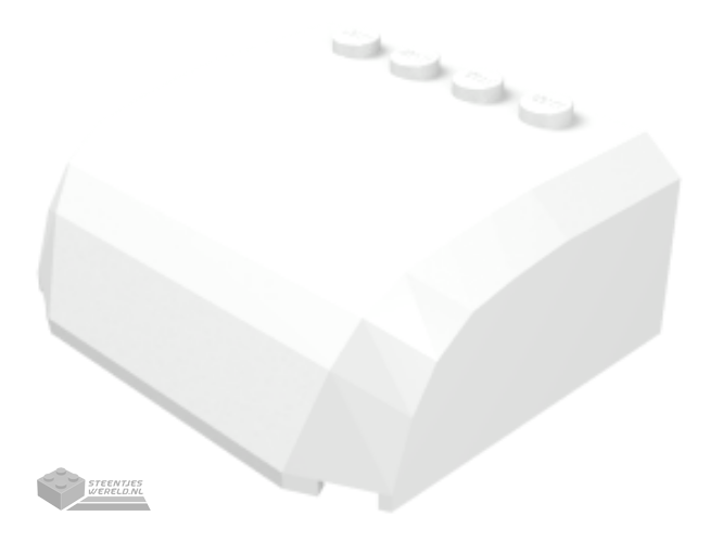 61484 – Windscherm 5 x 6 x 2 gebogen bovenkant Canopy met 4 noppen