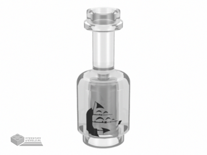95228pb01 – Minifigure, Utensil Bottle with Black Sailing Ship Pattern