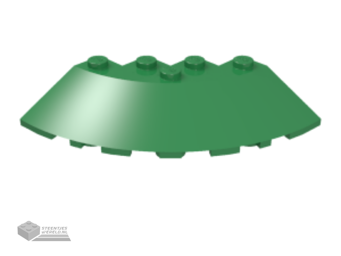 95188 – Steen, ronde hoek 6 x 6 met Dakpan 33 rand, schuine rand uitsnede